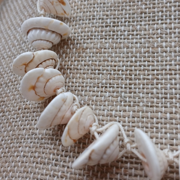 Free People Suede Belly Chain / Necklace Shells NWT - Picture 10 of 16